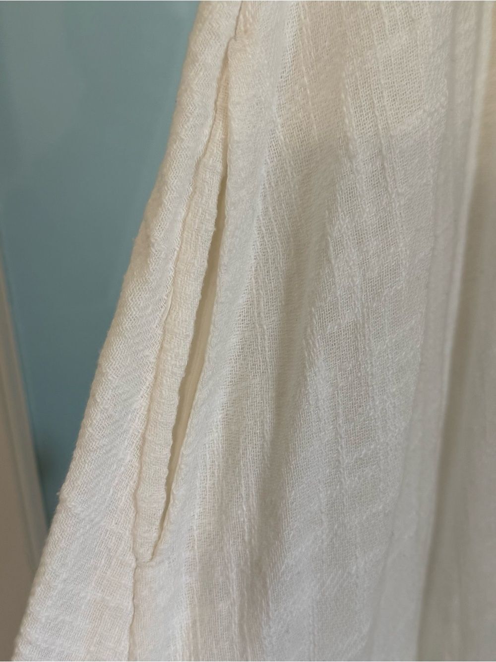 Maeve Off-White Ruffle-Neck High-Low Maxi Dress - Picture 4 of 13